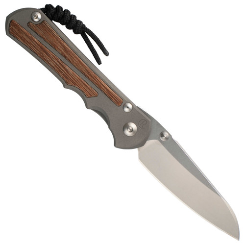 Chris Reeve Knives Large Inkosi Insingo Left Handed Sandblasted Natural Canvas Micarta, Stonewash MagnaCut - LIN-1031