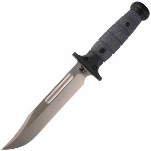 Hinderer Knives KaBar Fixed Blade Double Black Micarta, Stonewash 3V