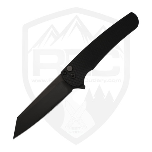 ProTech Malibu Reverse Tanto Textured Black, Black MagnaCut - 5406