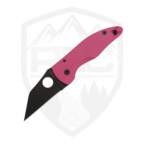 Spyderco MicroJimbo Pink G10 SPRINT, Black S30V - C264GPNBKP