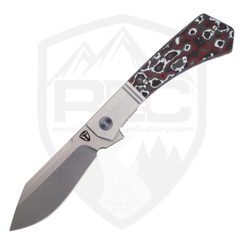 Finch Knife Co Stray Dog Snow Fire FatCarbon, Stonewash N690 - SY104