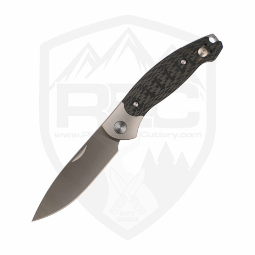 GiantMouse ACE Farley V2 Slipjoint Carbon Fiber and Titanium, Satin Elmax