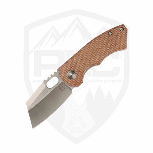 BergBlades Mini SLiM 2.0 Natural Micarta, Satin S90V
