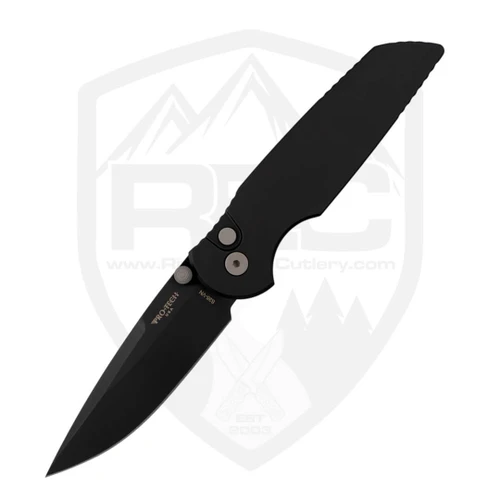 ProTech TR-3 Integrity Manual Smooth Black Aluminum, Black S35VN - INT103