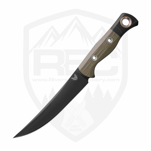 Benchmade Meatcrafter 6" OD Green G10, DLC Black CPM-154 - 4050BK-01