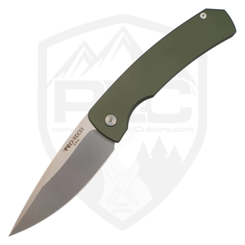 ProTech Whiskers Magic 2 Green Aluminum, Stonewash 154CM - M2601-Green