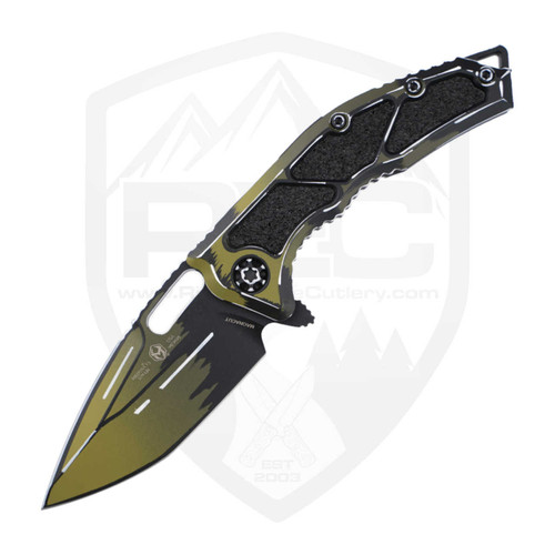 Heretic Medusa Manual Tanto Cel Shade OD Green, MagnaCut - H009-CS-OD