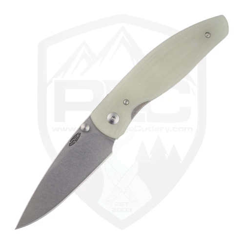 TRM Atom 3D Contoured Jade G10, Stonewash MagnaCut