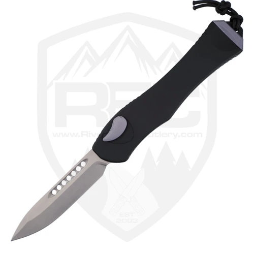 Heretic Hydra V4 Black Aluminum, Stonewash MagnaCut