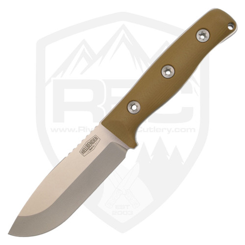 Hellbender Blade Co Snot Otter 4.0, Coyote G10 Satin AEB-L