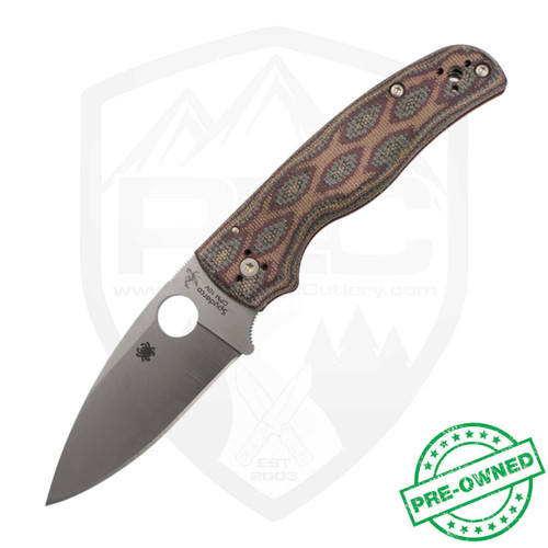 Spyderco REC EXCLUSIVE Shaman Python Micarta / 10V , Pre-Owned (#1)
