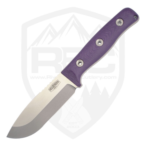 Hellbender Blade Co Snot Otter 4.0, Purple G10 Satin AEB-L