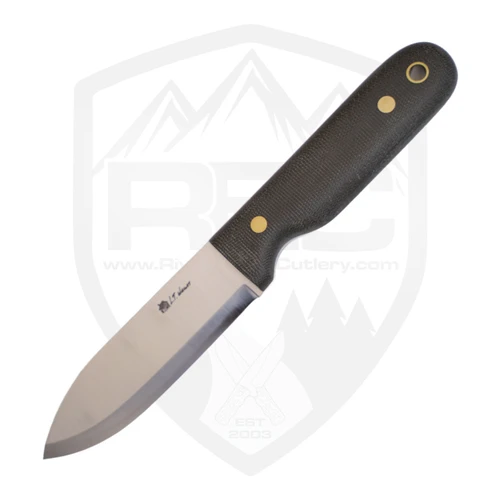 LT Wright Knives Bushcrafter Green Micarta Scandi Ground O1