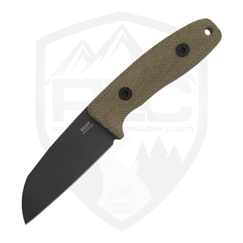 Reiff Circadian Sheepsfoot, Green Canvas Micarta, DLC Magnacut - CS11BGCMBLKA