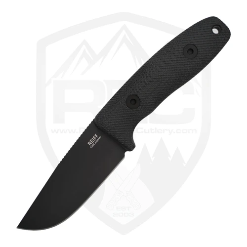 Reiff Circadian Clip Point, Black Canvas Micarta, DLC Magnacut - CC11BBCMBLKA