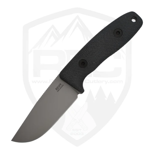 Reiff Circadian Clip Point Black Canvas Micarta, Stonewash Magnacut - CC119BCMBLKA