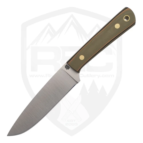 LT Wright Knives Large Pouter Camo G10, Flat Ground AEB-L