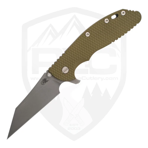 Hinderer Knives XM-24 Skinny Wharncliffe OD G10 Working Finish, Working Finish S45VN