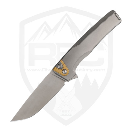 MachineWise Sonora Raw Fine Step Milled Brass Bolster, Lightwash S90V