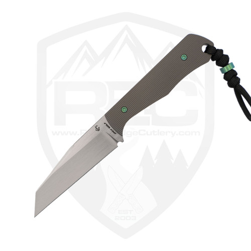 Jack Wolf Knives Collusion Titanium Stripe, Hand Satin S90V