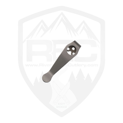 Lynch Northwest Spyderco Stubby Titanium Clip , Stonewashed