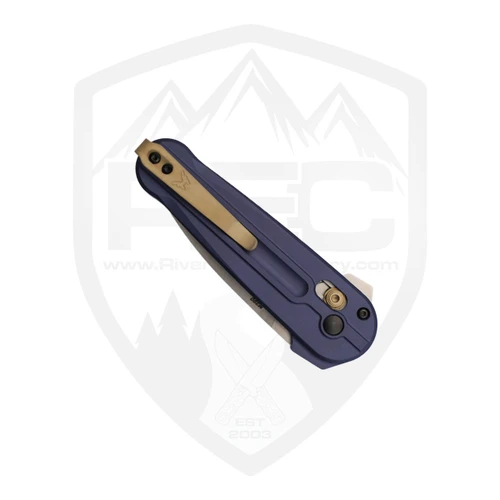 Benchmade Lowden Crater Blue Aluminum, Satin M390 - 491