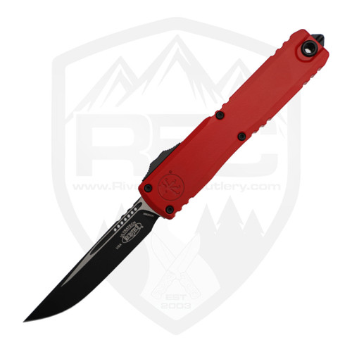 Microtech Ultratech Gen 3 ZBP Drop Point Red Aluminum, Black M390MK - 1121-1RD
