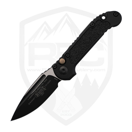 Microtech LUDT Gen 3 Drop Point Black Aluminum, Black M390MK - 1135-1T