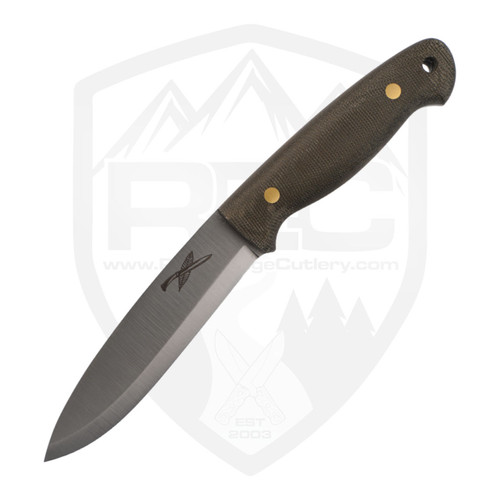 LT Wright Shemanese Companion Green Micarta, Scandi AEB-L - Kydex