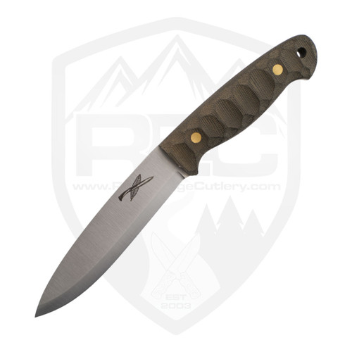LT Wright Shemanese Companion Mountain Green Micarta, Scandi AEB-L - Kydex