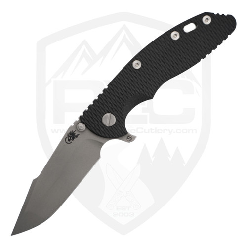 Hinderer Knives XM-18 3.5" Skinny Harpoon Spanto Black G10 Working Finish, Working Finish Magnacut