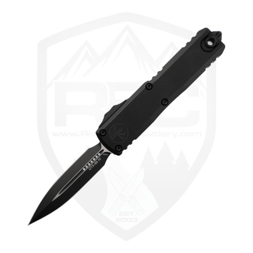 Microtech UTX-85 Gen IV Double Edge Black Aluminum, Black M390MK - 12324-1T