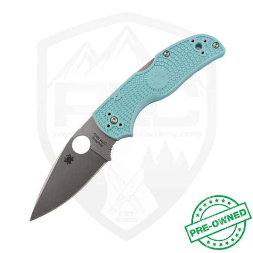 Spyderco Native 5 LW Teal FRN, S90v, w/box, Pre-Owned