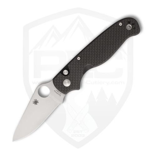 Spyderco ButtonUp, Carbon Fiber, Satin  8Cr13MoV - C275CFP