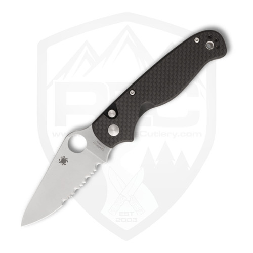 Spyderco ButtonUp, Carbon Fiber, P/S Satin 8Cr13MoV - C275CFPS