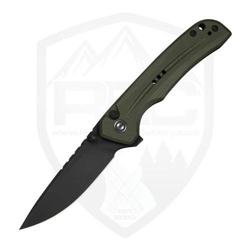 Civivi Tarask Button Lock, OD Green G10, Black Stonewash Nitro-V - C25023C2