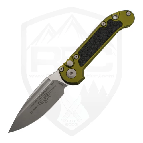 Microtech LUDT Gen 3 S/E OD Green Aluminum, Apocalyptic M390MK - 1135-10APOD