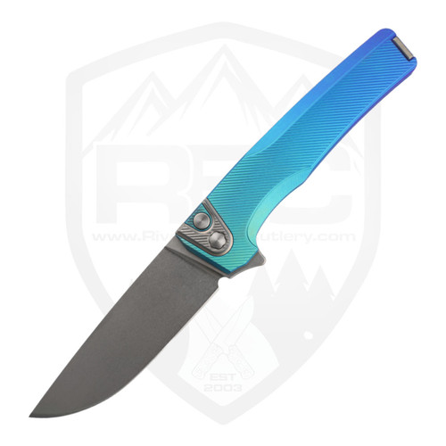 MachineWise Sonora, Aqua Fade Fine Step Titanium, Ti Bolster, Stonewashed S90V - #1948