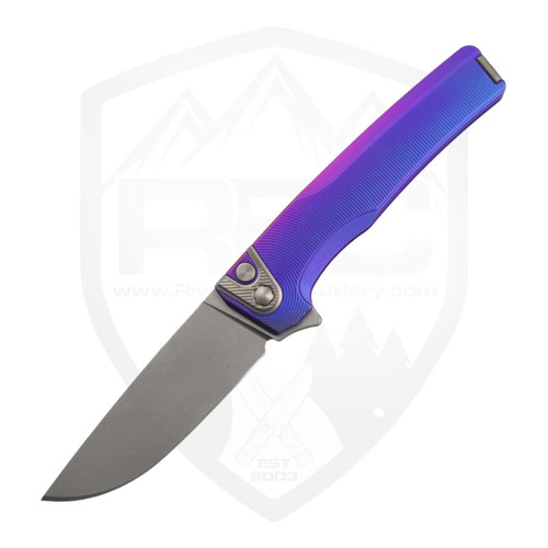 MachineWise Sonora Epicenter, Blue Purple Fade Ti w/ Raw Ti Bolster, Lightwash S90V - 2016