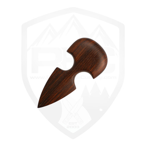 P. Eakley Custom Wood Push Dagger, Central America Cocobolo, 2960 Janka Hardness