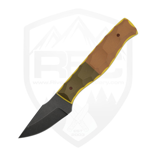 Aux Mfg Custom Model 1, OD Green/Coyote/Yellow G10, Acid Wash AEB-L