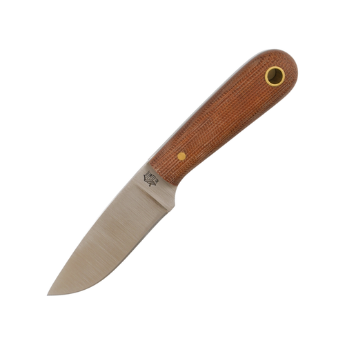 LT Wright Knives Frontier First Natural Micarta with Gray Liners / Flat Grind O1