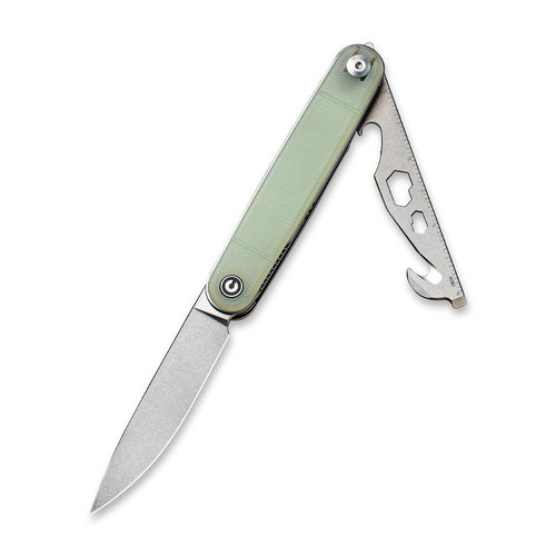 Civivi Crit - Natural G10 / Stonewashed Nitro-V Blade w/ 9Cr18MoV Multi Tool - C20014F-2
