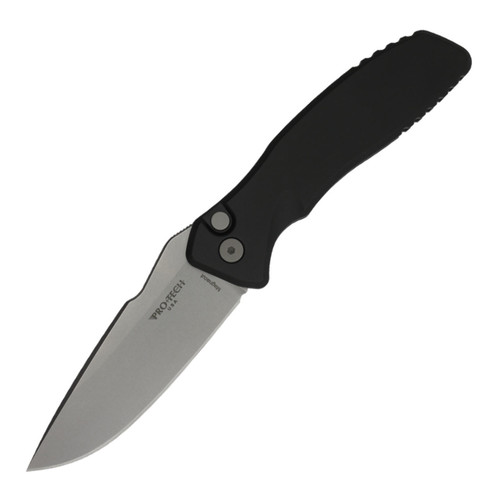Protech Spartan Pallas Auto, Black Aluminum, Stonewash Magnacut - SB1101