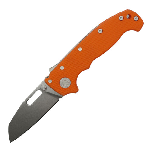 Demko AD20i Slim Shark Foot, Textured Orange G10, Stonewash Nitro X7