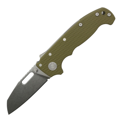 Demko AD20i Slim Shark Foot, Textured OD Green G10, Stonewash Nitro X7