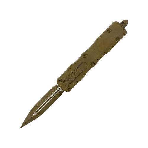Microtech DIrac D/E Signature Series, Sand Dune Camo, M390MK - 225-1DUCS