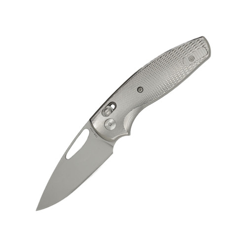Three Rivers Manufacturing Bulldog Rev B, 3D Machined Lizard Skin Titanium, Stonewash Magnacut