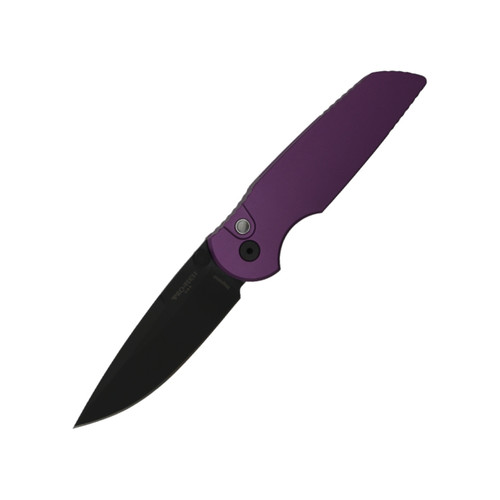 Protech TR-3 Integrity, Smooth Purple Aluminum, DLC Magnacut - INT1103-LTD Purple