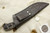 Arno Bernard Knives - Giant Series - Custom Rhino Fixed Blade Knife w/ Crocodile Leather Handle